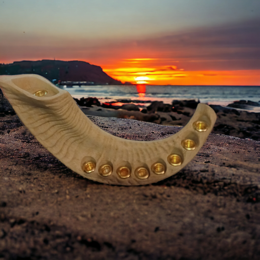 Menorah-Shofar-Natural-Hanukkiah-Hanukkah- ¡Impresionante, muy genial!